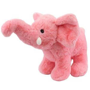 Pelúcia Elefante Rosa Tromba Levantada - Fofy Toys