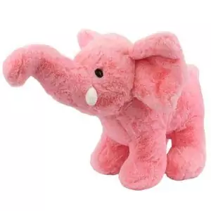 Pelúcia Elefante Rosa Tromba Levantada - Fofy Toys