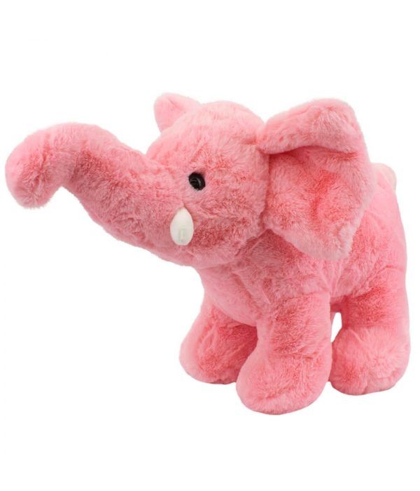 Pelúcia Elefante Rosa Tromba Levantada - Fofy Toys