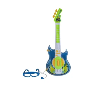 Guitarra Rock Star com Óculos-Microfone Azul - Zoop Toys