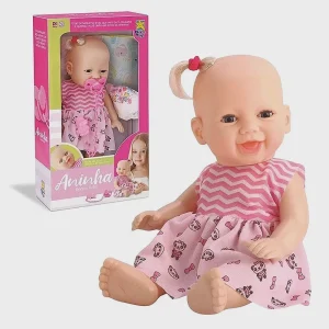Boneca Aninha Dorme Bebê Fecha os Olhinhos - Diver Toys