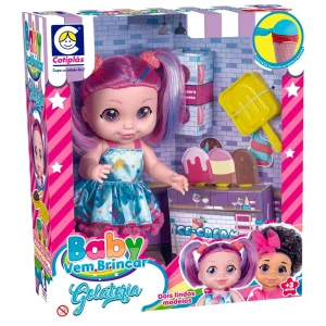Boneca Baby Vem Brincar Gelateria - Cotiplás