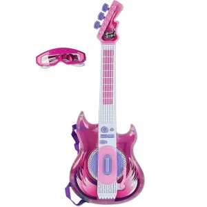 Guitarra Rock Star com Óculos-Microfone Rosa - Zoop Toys