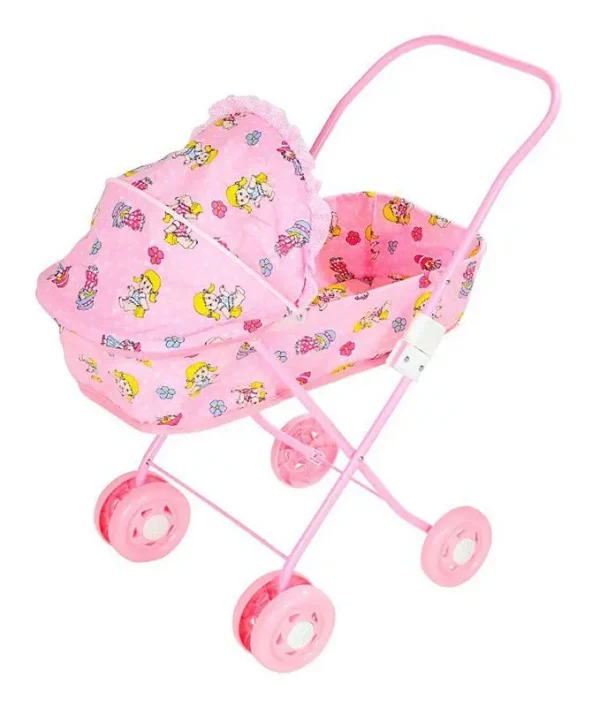 Carrinho de Boneca Bercinho com Capota - M&P Kids