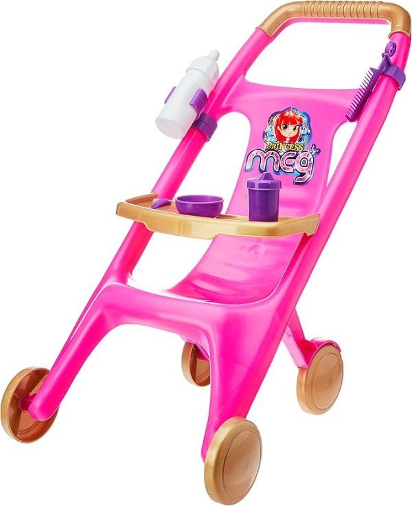 Carrinho de Boneca Princesas com Acessórios - Magic Toys