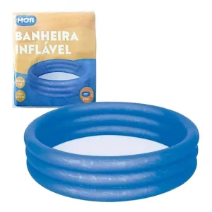 Banheira Inflável Piscina Azul 130 Litros - Mor