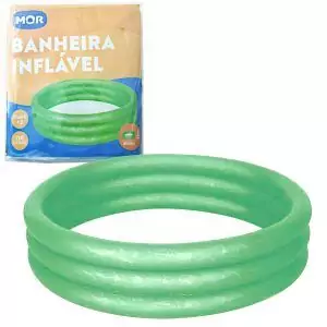 Banheira Inflável Piscina Verde 130 Litros - Mor