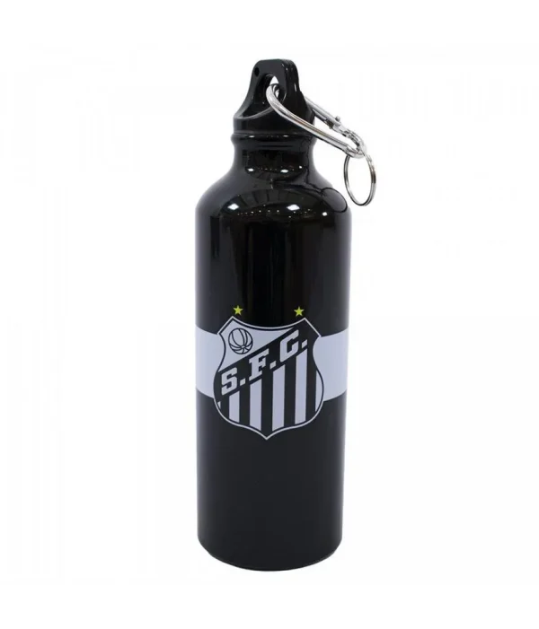 Garrafa Alumínio com Prendedor Santos 500ml